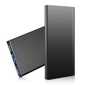 20000mAh Power Bank Ultra-thin External Battery Pack Phone Charger Dual USB Port